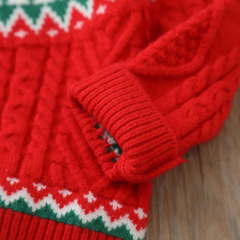 Luvik | Lasten neulepusero, jossa on nallekarhu - Pehmeä pörröpullover pojille ja tytöille