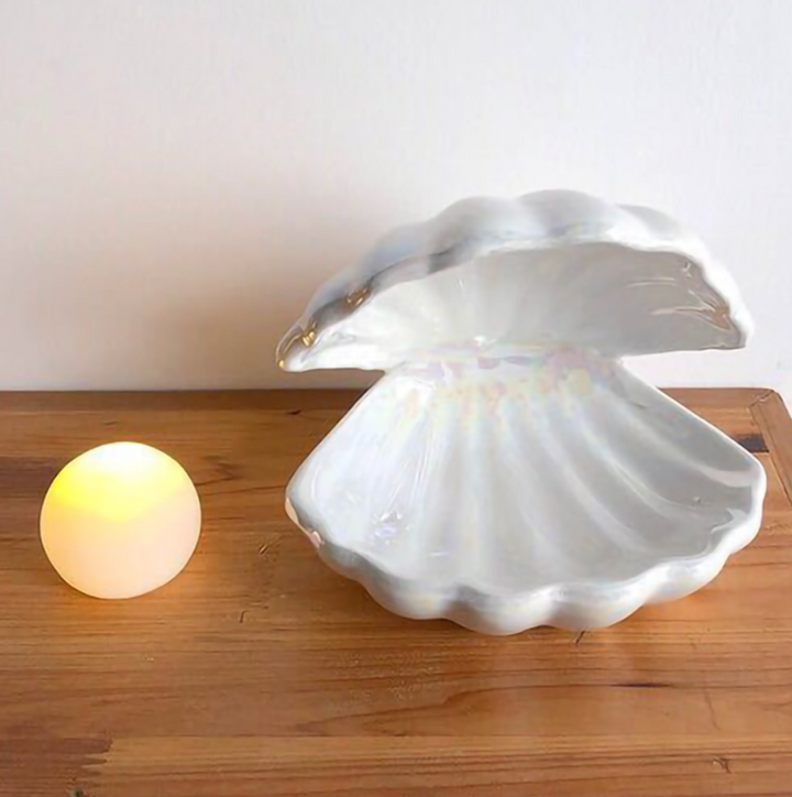 Luvikno | MystiShell Lampe - Drømmende Lampe for Rolig Belysning
