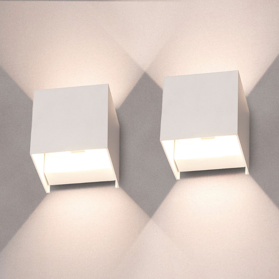 Stilig LED Cube Vegglampe - LumiCube | Luvikno