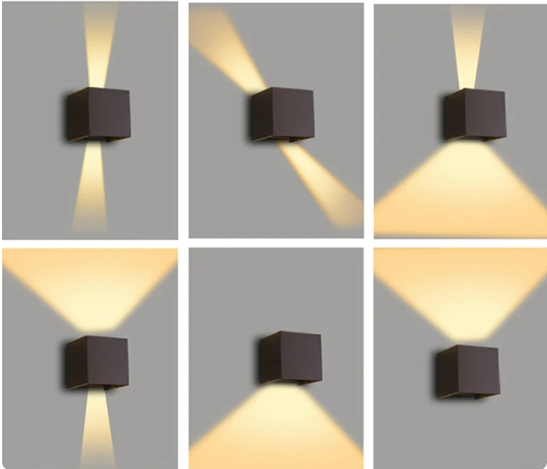 Stilig LED Cube Vegglampe - LumiCube | Luvikno