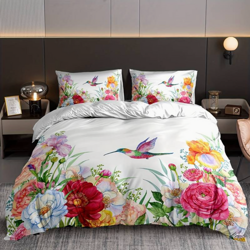 Luvikno | Fargerike Blomster Aura Duvet med Putetrekk