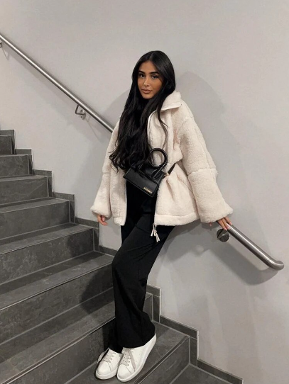 Luvik | Stilig teddy kort vest for kvinner