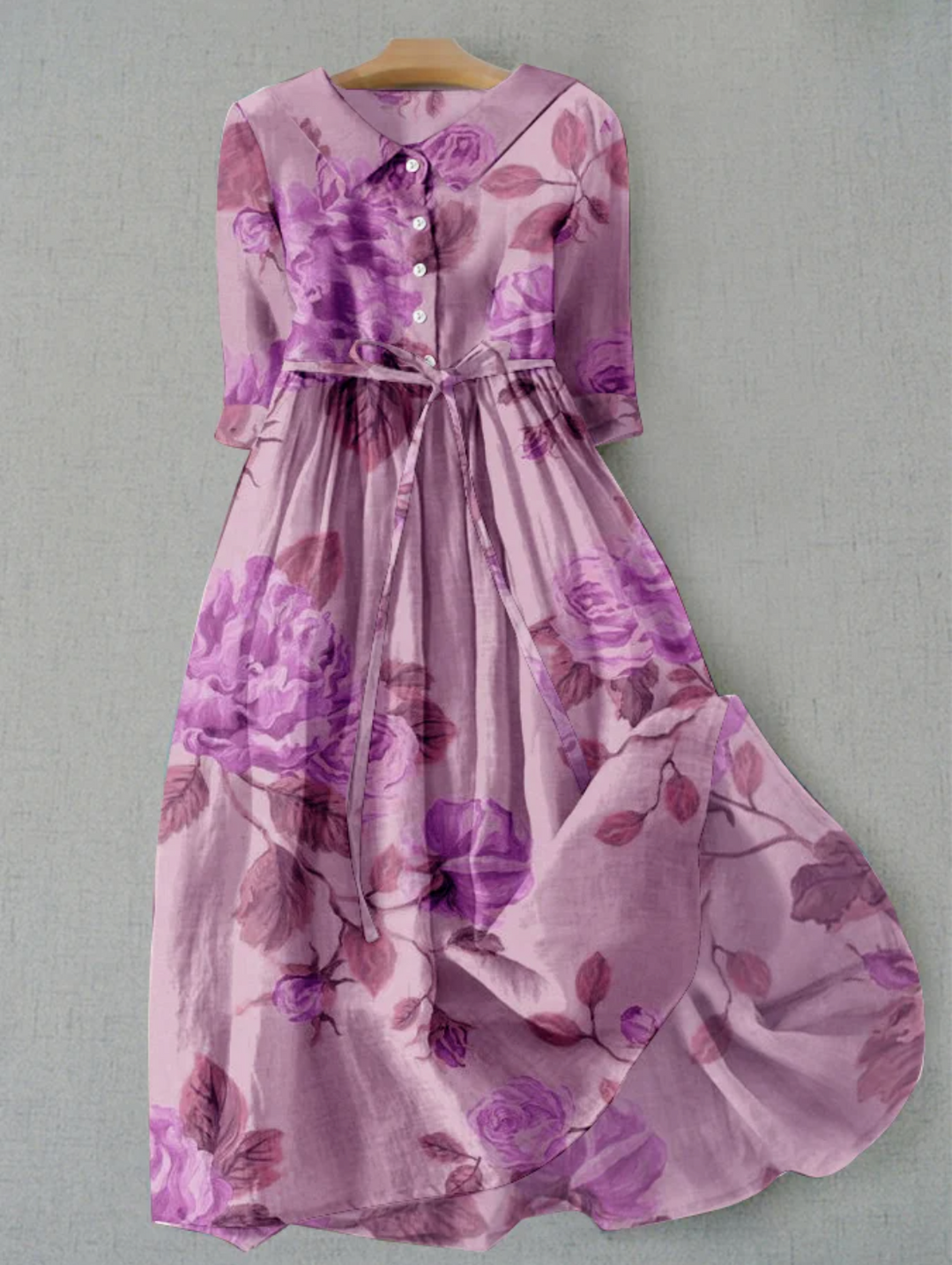 Luvik | Vintage Floral Midi Mekko naisille