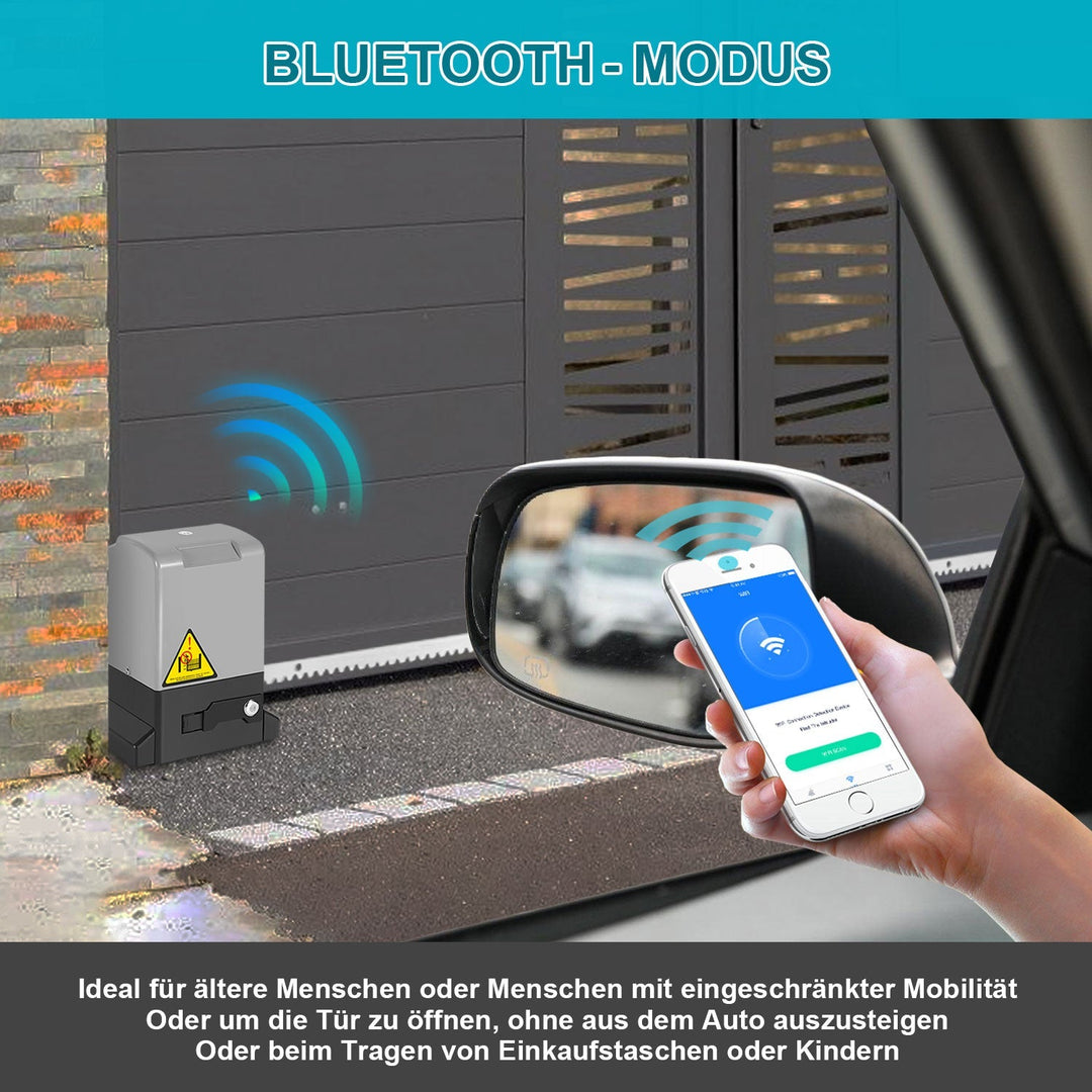 Skyvedørantrieb Garasjeportdrift med App-kontroll 370W/550W | Luvikno