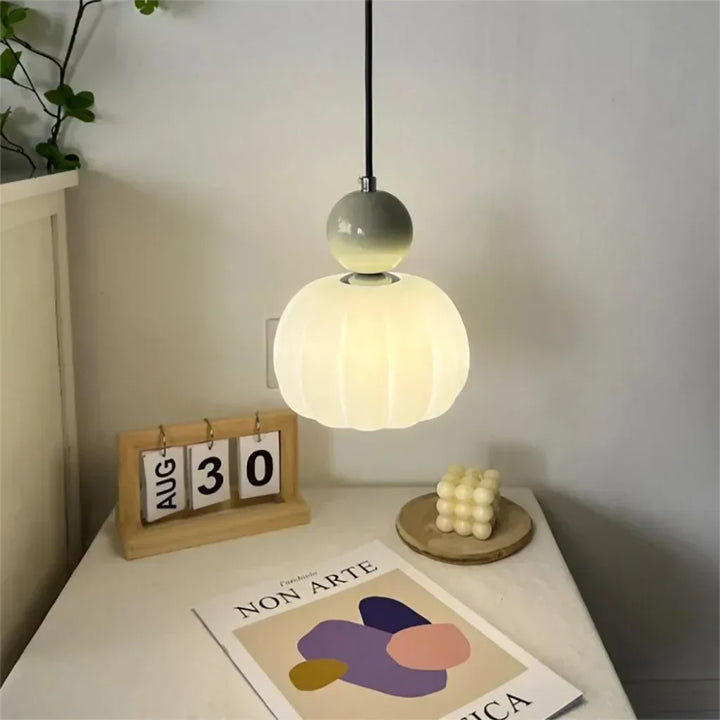 Pendant Light Art Deco Glass Moderne Tak Luvikno
