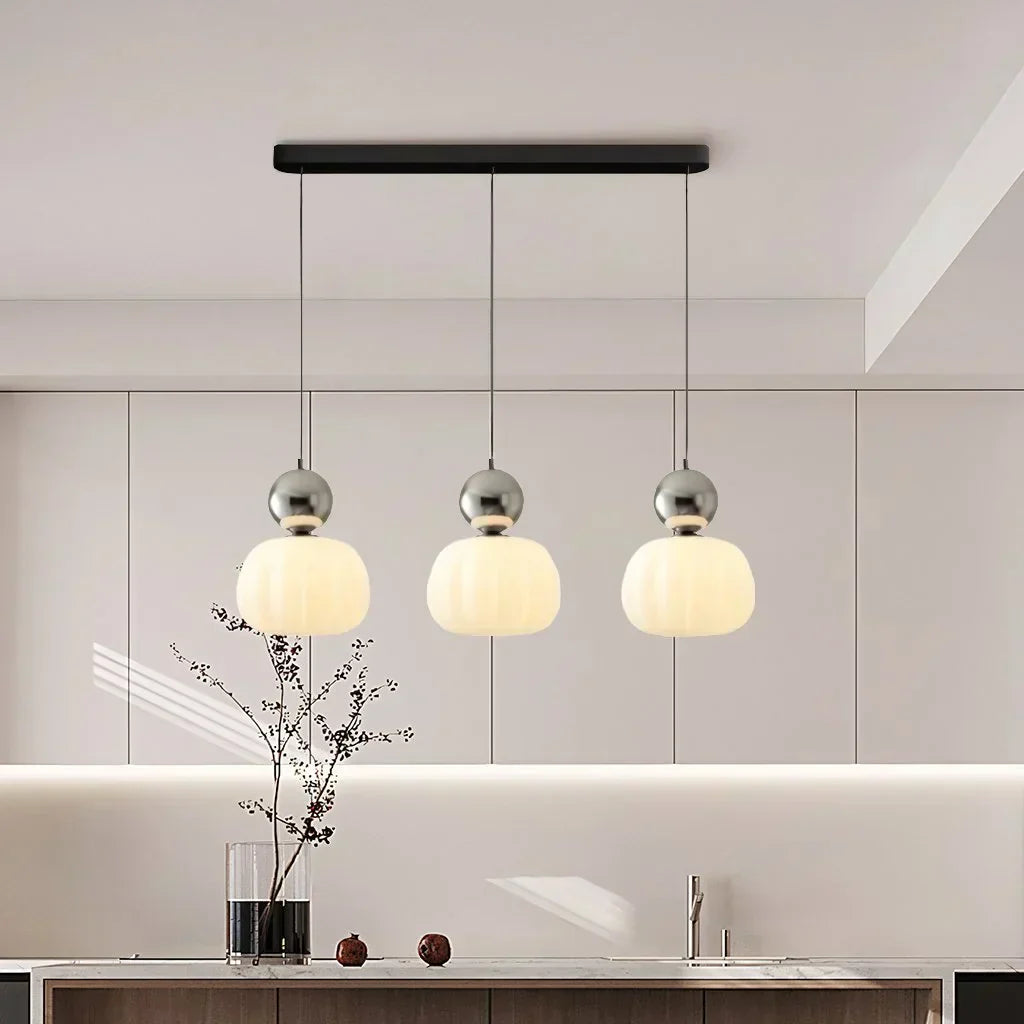 Pendant Light Art Deco Glass Moderne Tak Luvikno