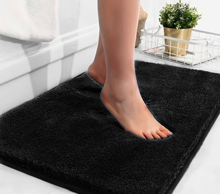 Tykk Mikrofiber Badmatte - Myk, Absorberende, Rutschfri - Perfekt for Bad og Soverom | Luvikno