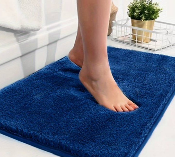 Tykk Mikrofiber Badmatte - Myk, Absorberende, Rutschfri - Perfekt for Bad og Soverom | Luvikno