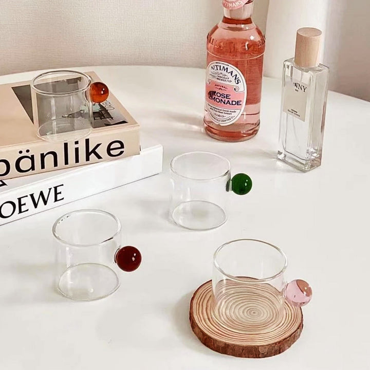 Globe Håndtak Glass Espresso Kopp | Luvikno