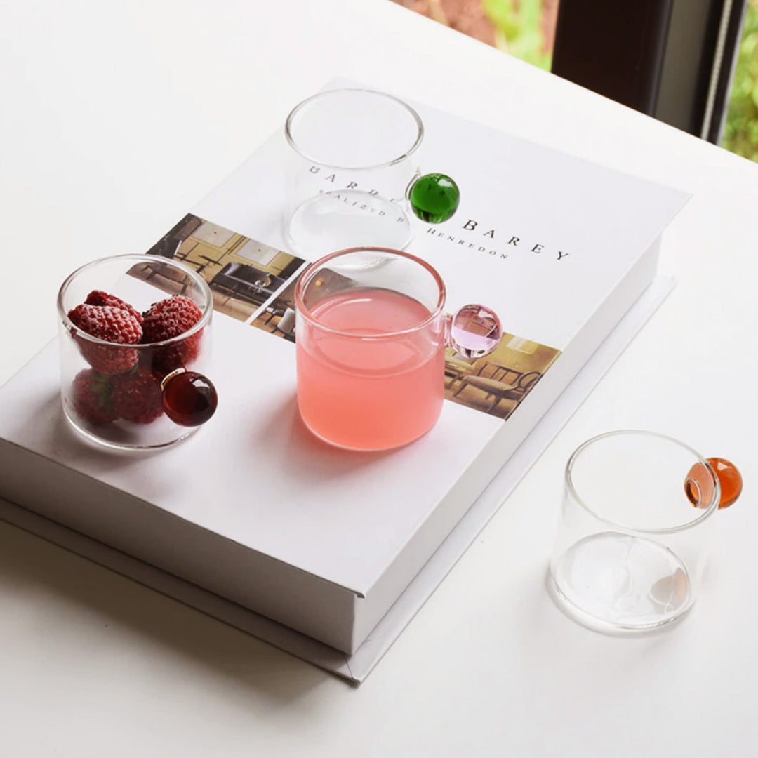 Globe Håndtak Glass Espresso Kopp | Luvikno