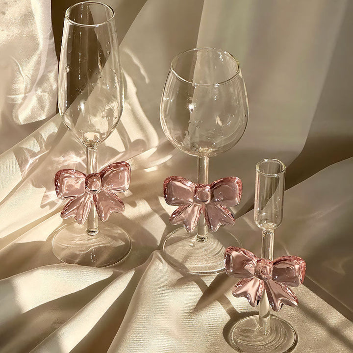 Glass Bow Candleholder | Luvikno