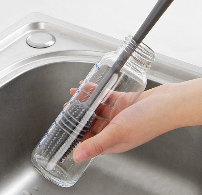 BrushMaster – Silikon oppvaskbørste for flasker og glass Luvikno