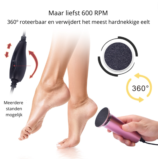 SmoothFeet – Luxe Elektrisk Pedicure Fil Luvikno