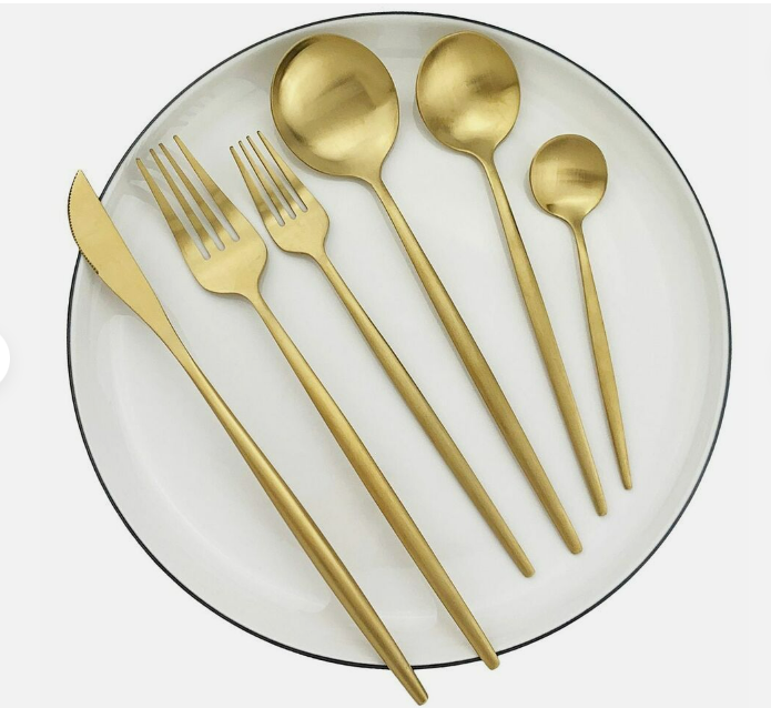 Luvikno | Minimalistisk Rustfritt Stål Bestikk Elegant Enkelhet
