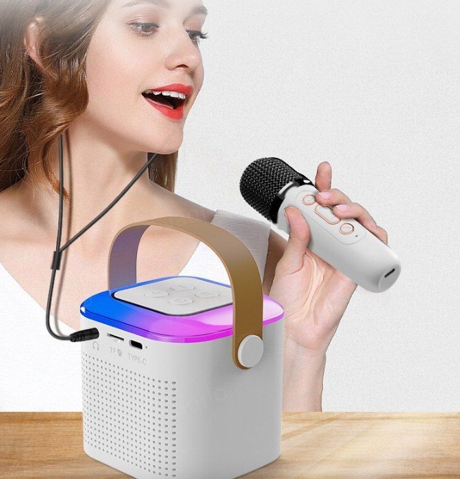 Luvikno | MiniOke - Trådløs karaoke - Ha det gøy med å synge - Frihet og glede!