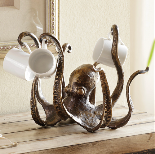 Kraken - Octopus Design Rustikk Cruch Holder Luvikno
