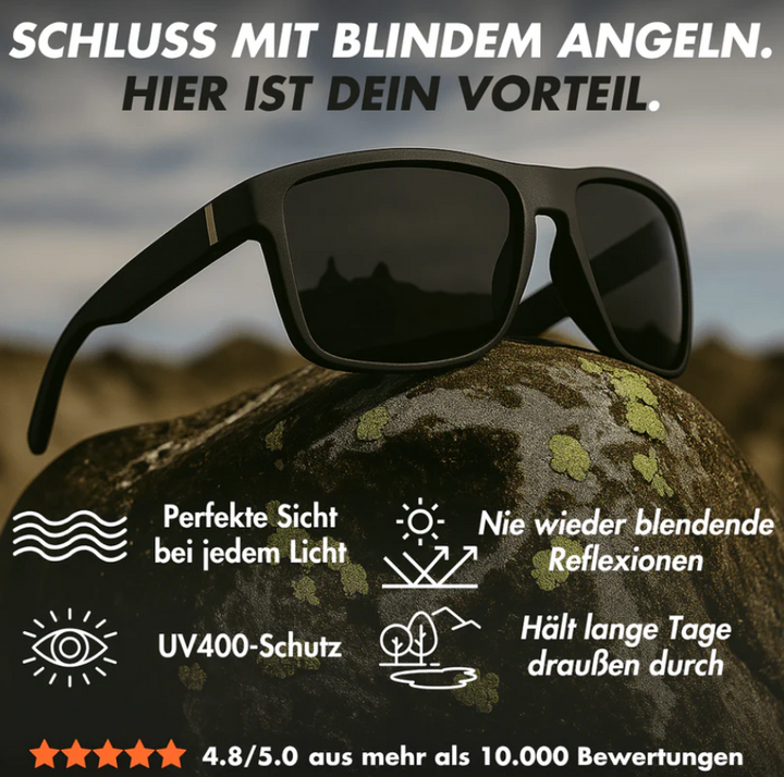 Polarisert solbriller for fiskere | Sikker passform & Langvarig komfort | Luvikno