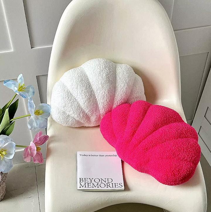 Pastell Shell Pute – Fluffy Bouclé Plush Putekledd | Luvikno