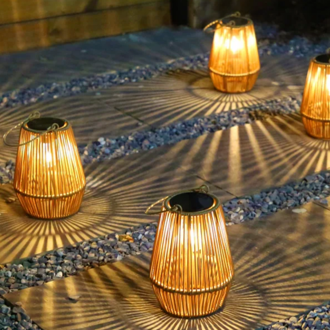 Solar Rattan Lantern Luvikno