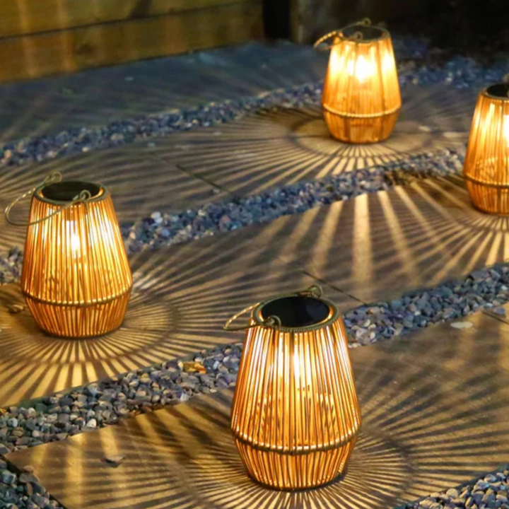 Solar Rattan Lantern Luvikno