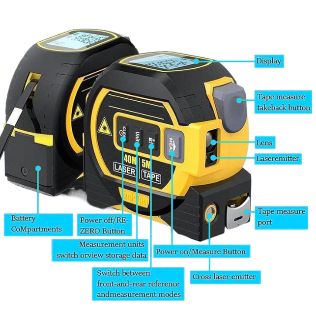 ProMeasure | Digital Laser Tape Measure | Luvikno