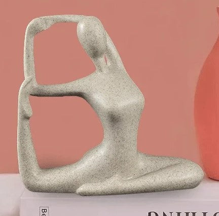 Luvikno | ZenJoy Kvinnelig i Yoga Statue – Moderne Innendørs Dekorasjon Laget av Harpiks