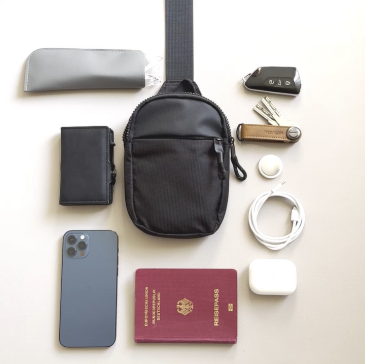 UrbanGuard Sling Bag | Kompakt, Sikker, Vanntett | Luvikno