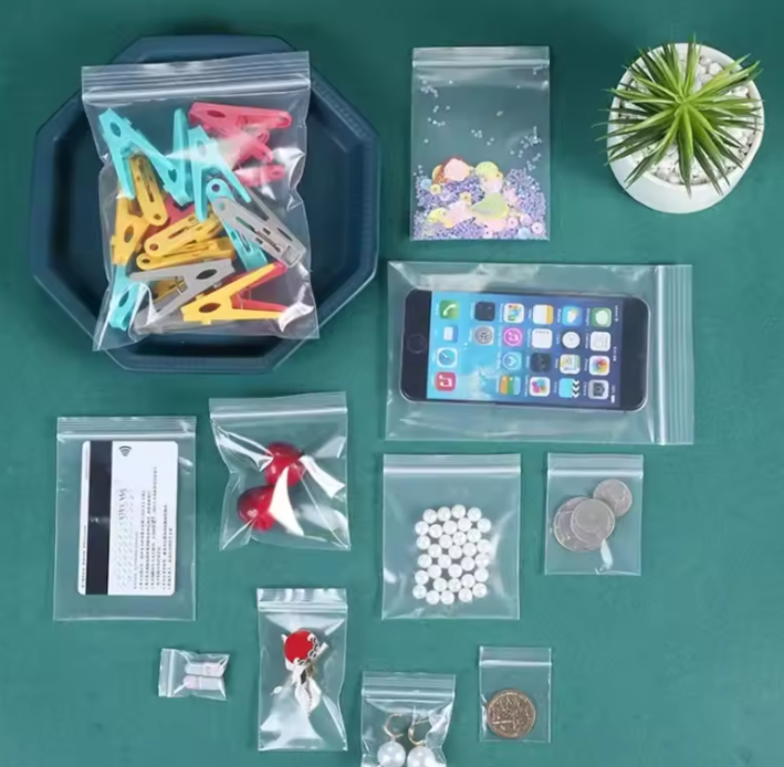 Resealable Ziplock poser 100-pakke | Luvikno