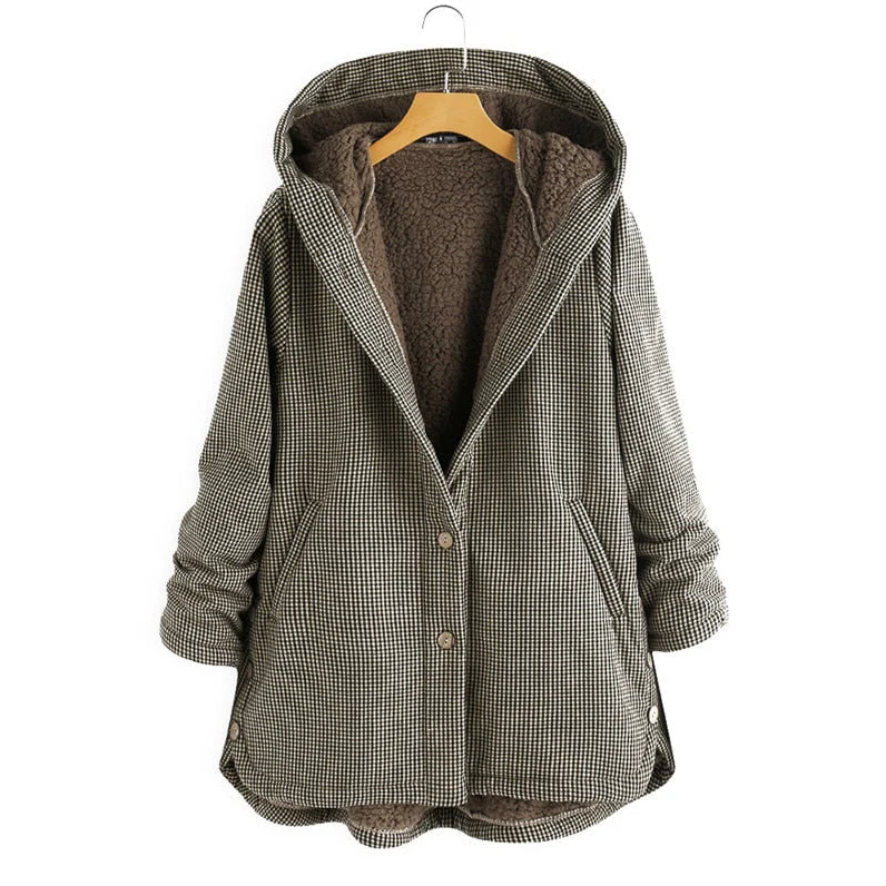 Luvik | moderni lyhyt takki ylellisellä kauluksella