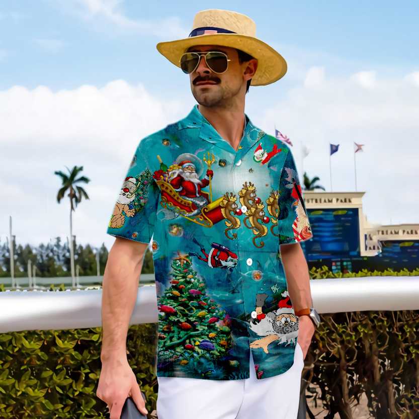 Luvik | Isännöinti Hyvää Joulua Hawaii-paita, ainutlaatuinen lahja jouluun
