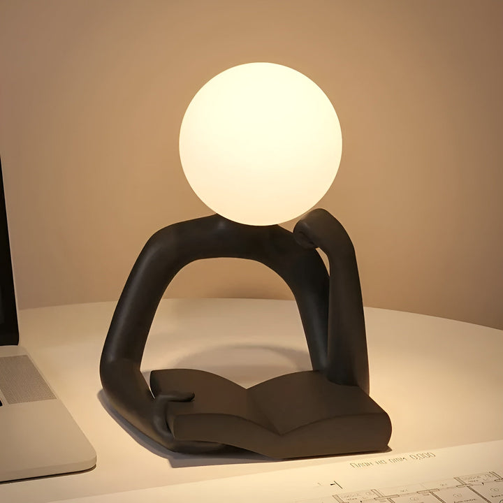 Aura Sculpt Lamp - Moderne Bordlampe med Abstrakt Design | Luvikno