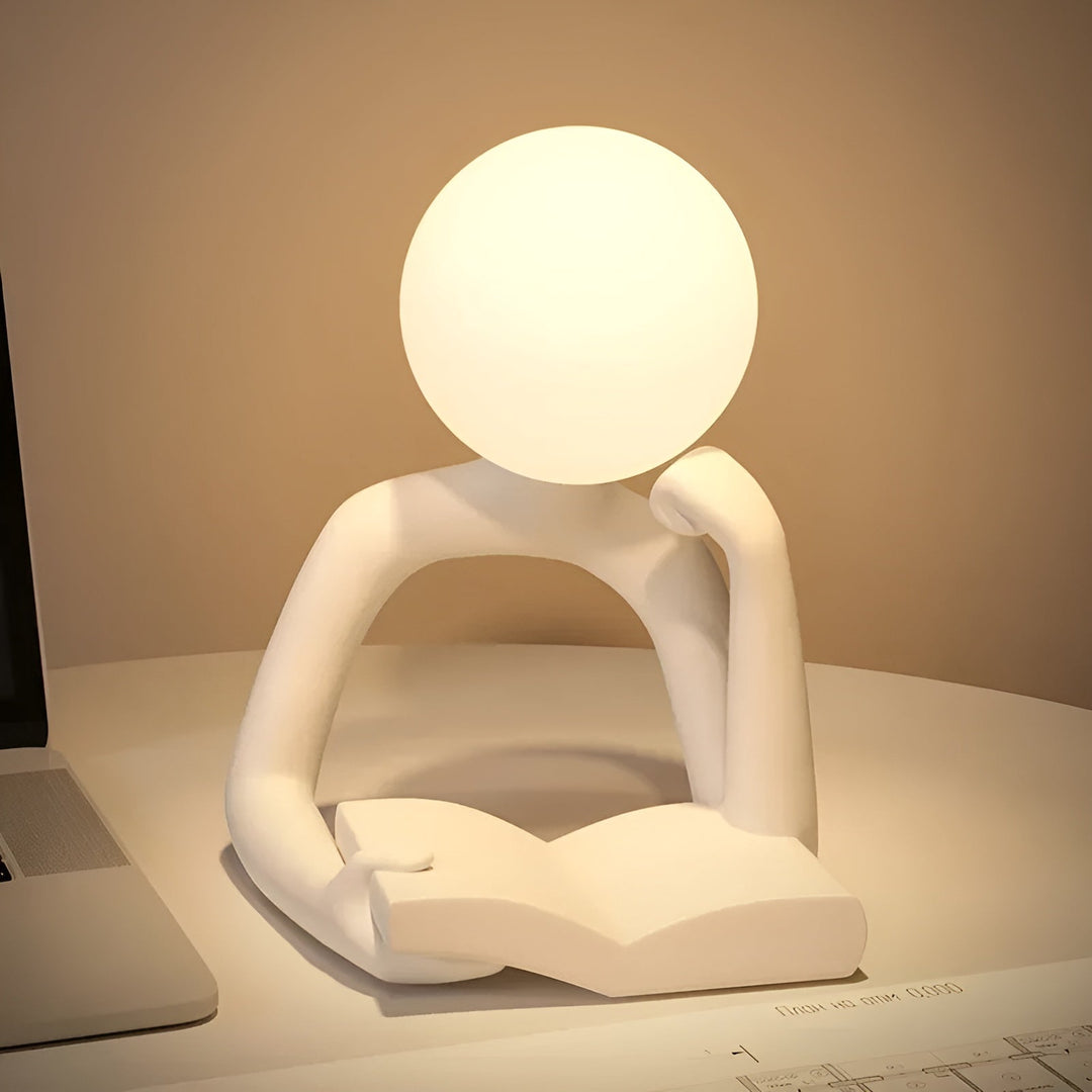 Luvikno | LuxLume Raffinert Designer Bordlampe – Moderne Kunst med Atmosfærisk Belysning