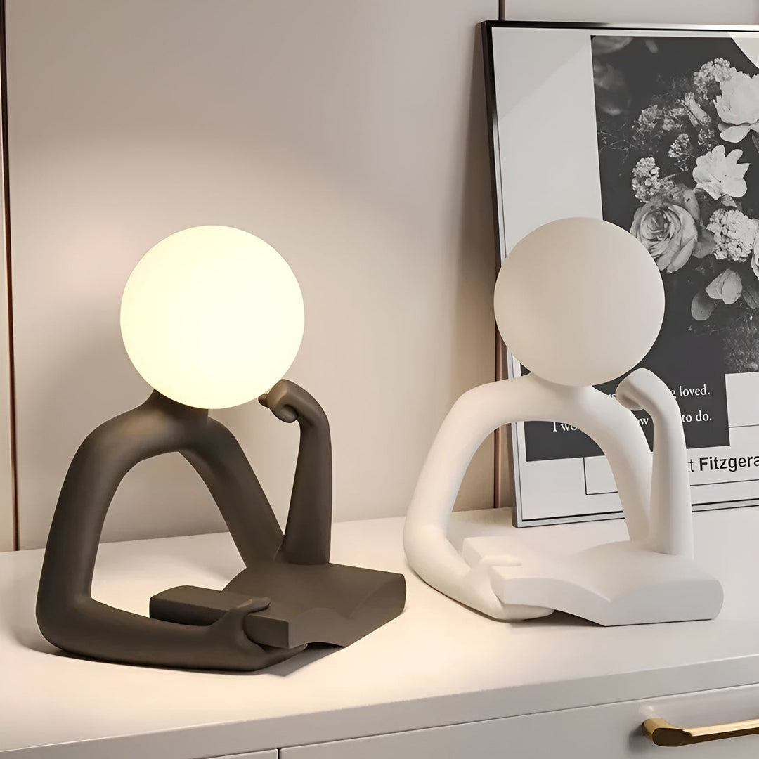 Luvikno | LuxLume Raffinert Designer Bordlampe – Moderne Kunst med Atmosfærisk Belysning