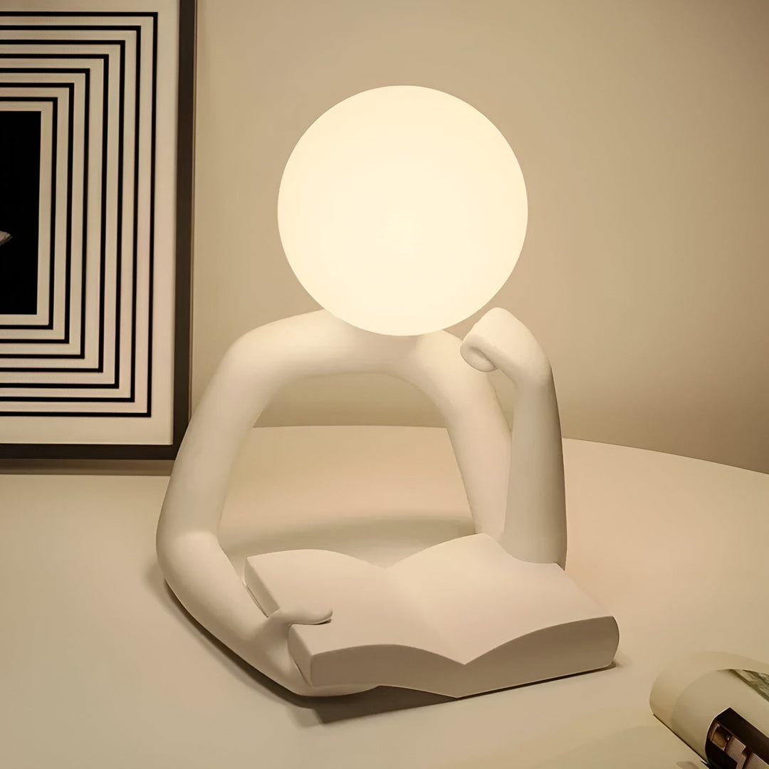 Luvikno | LuxLume Raffinert Designer Bordlampe – Moderne Kunst med Atmosfærisk Belysning