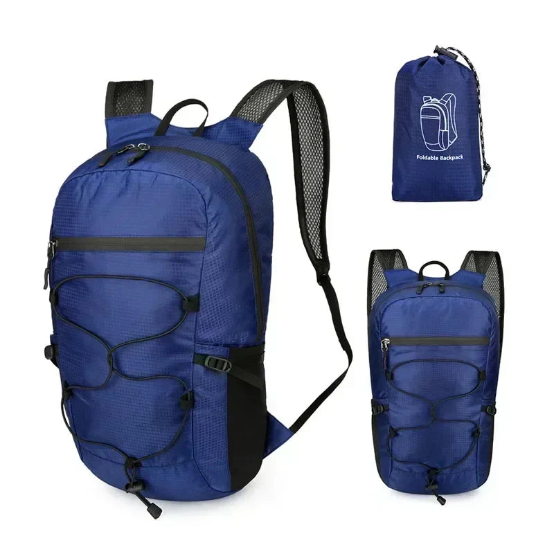 Luvikno | Utendørs Ryggsekk PackLite 20 L | Ultralett & Vanntett | Sammenleggbar for Reise & Fotturer