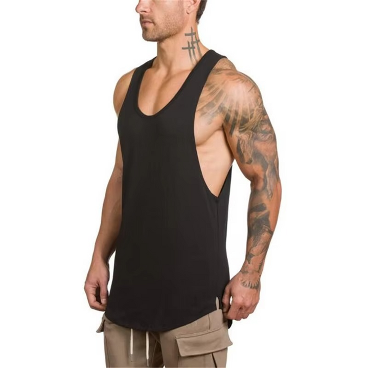 Herres Bomull Pustende Ermeløs Trenings Tank Top Luvikno
