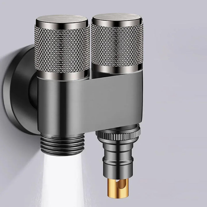 Dual Flow Pro – 2-i-1 Vegghane for toalett og vaskemaskin Luvikno