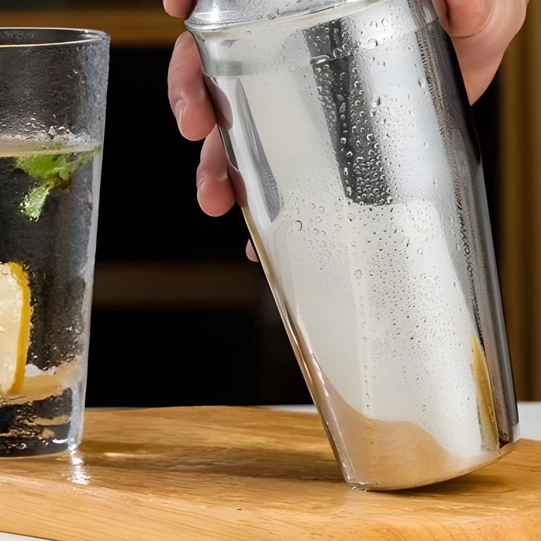 Cocktail shaker-set laget av rustfritt stål – 10-delt premium bartender-sett | Ideell for Luviknoandede drinker og fester | Luvikno