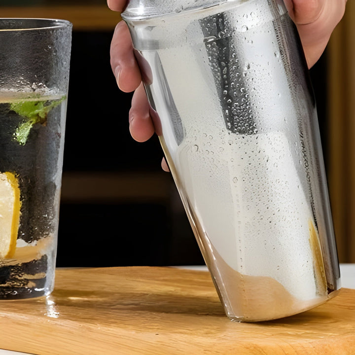 Cocktail shaker-set laget av rustfritt stål – 10-delt premium bartender-sett | Ideell for Luviknoandede drinker og fester | Luvikno