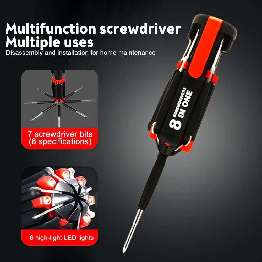 Bright Fix 8in1 LED Multi-Tool Skrutrekker | Luvikno