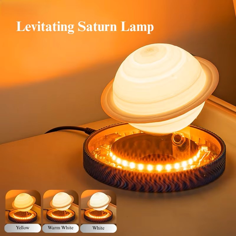 3D Saturn Space Lover Magnetisk Flytende Lampe | Luvikno