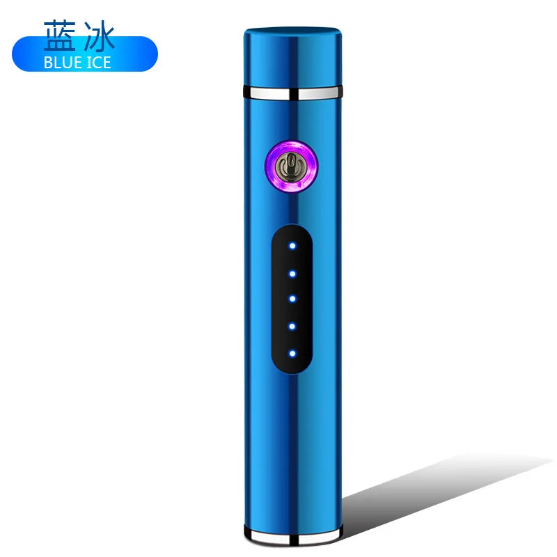 Voltrino Sylinder USB lighter | Dobbelt bue teknologi | Oppladbar & vindproof | Edelmetall hus for menn Luvikno