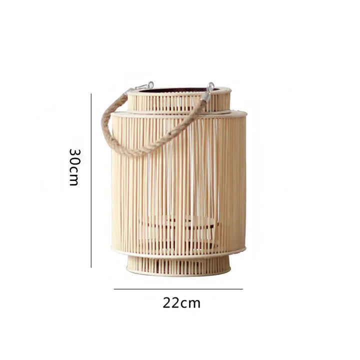Imitasjon Bambus LED Lys Lantern Luvikno
