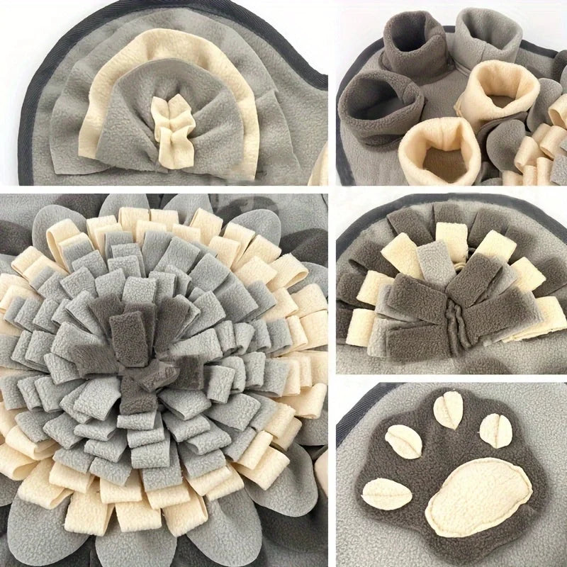 Luvikno | Snuffle mat for dogs | Interaktiv søk lek toy | Non-slip & Holdbar | Myk fleece