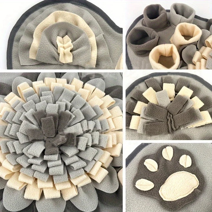 Luvikno | Snuffle mat for dogs | Interaktiv søk lek toy | Non-slip & Holdbar | Myk fleece