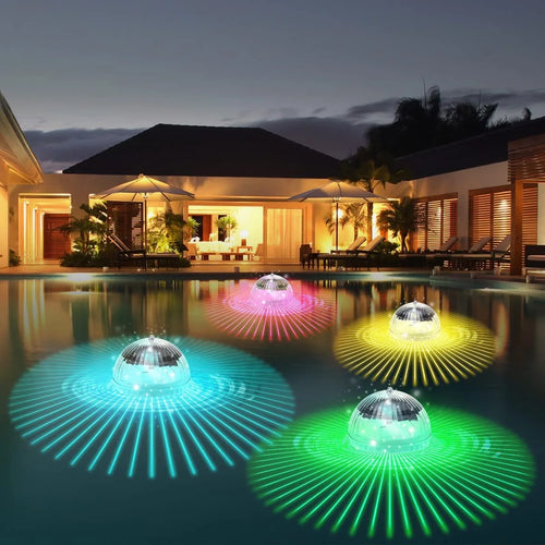 Luvikno | Solar Swimming Light LumiGlobe | RGB Fargeendring | Flytende LED Ball IP65 | For Basseng, Dam & Hage