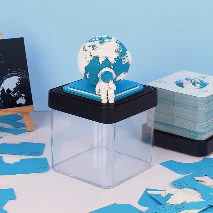 3D Earth Wanderer Kalender Memo Pad | Luvikno