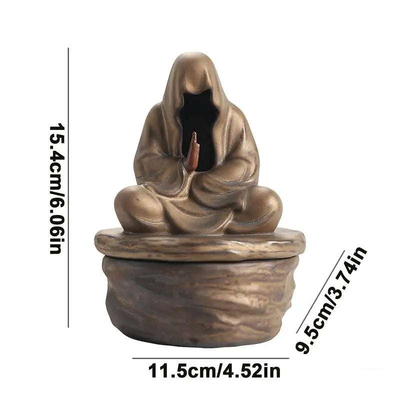 Meditativ Munk Røkelseholder