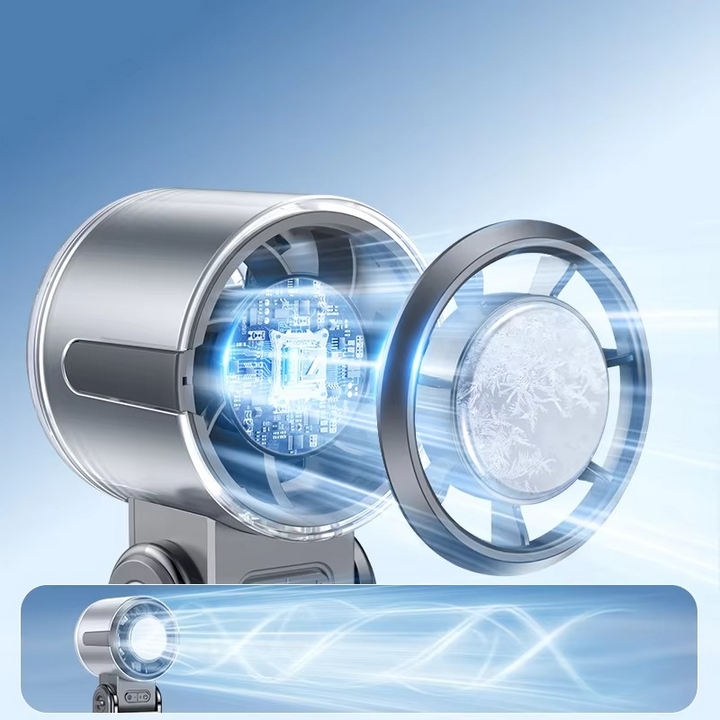 Bærbar turbint håndholdt vifte med integrert ispakke | Luvikno