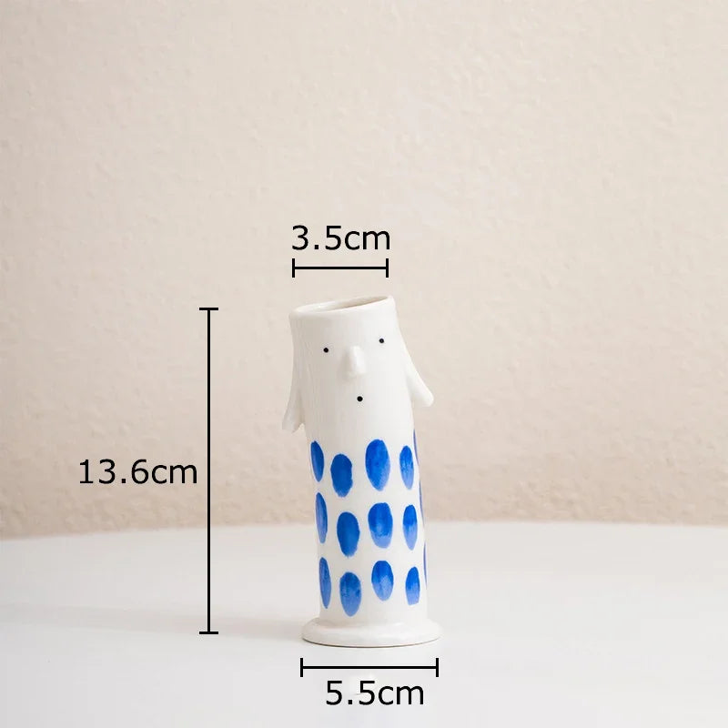 Lovely Cartoon Figures Keramikk vase | Luvikno